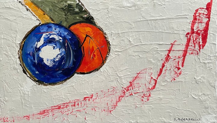 Douce mélodie 绘画, 10.6x18.1 in