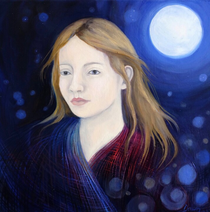 Painting titled "Once Upon a Time" by Dawn Rodger, Original Artwork, Oil