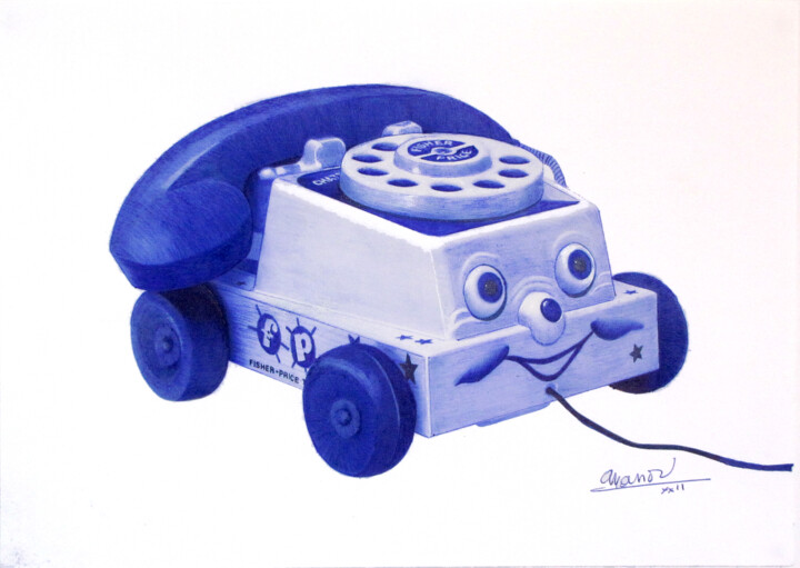 Téléphone Fisher Price 图画, 11.7x16.5 in