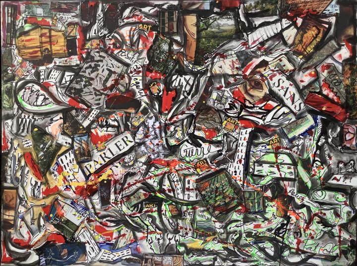 GUERRE 绘画, 38.2x51.2 in
