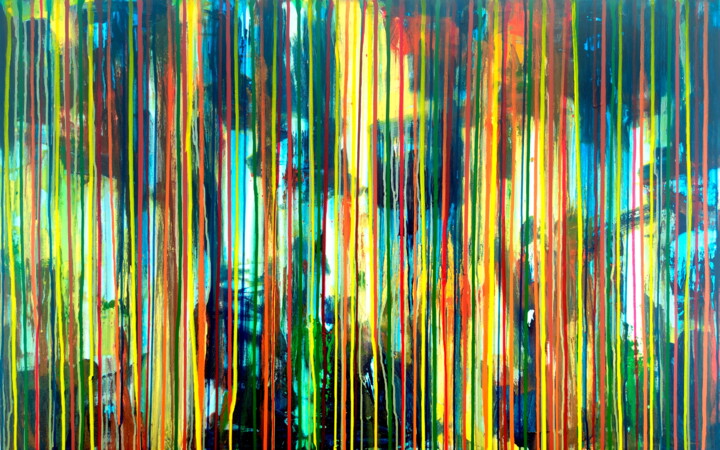 The Emotional Creation #357 绘画, 34.5x55.1 in