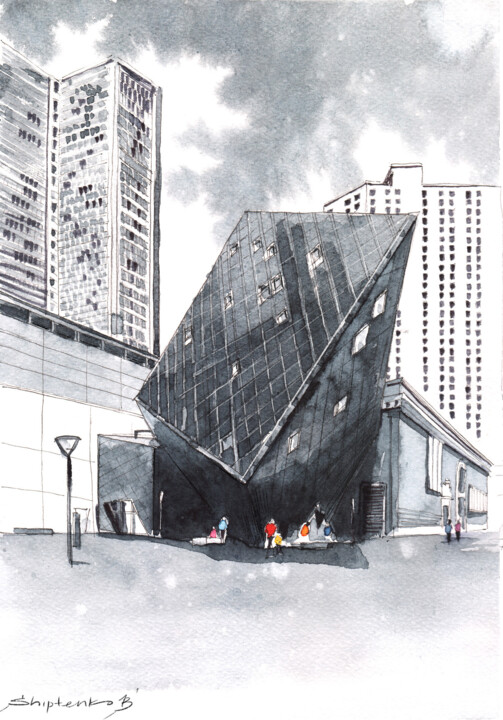 Jewish Museum San Francisco 绘画, 12x8 in