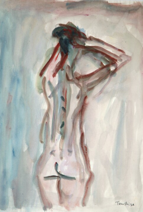 The back of model 绘画, 13.8x9.5 in