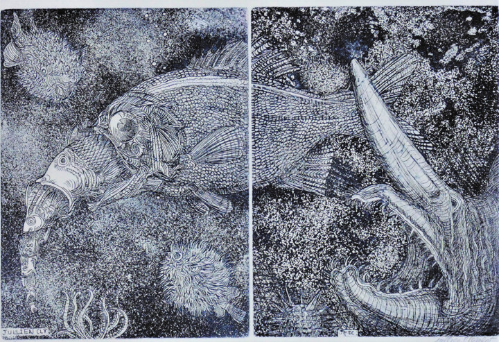 印花与版画,  7.1x9.5 in 