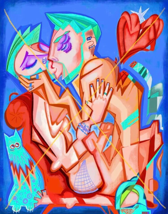 Muah !! 绘画, 35.4x27.6 in