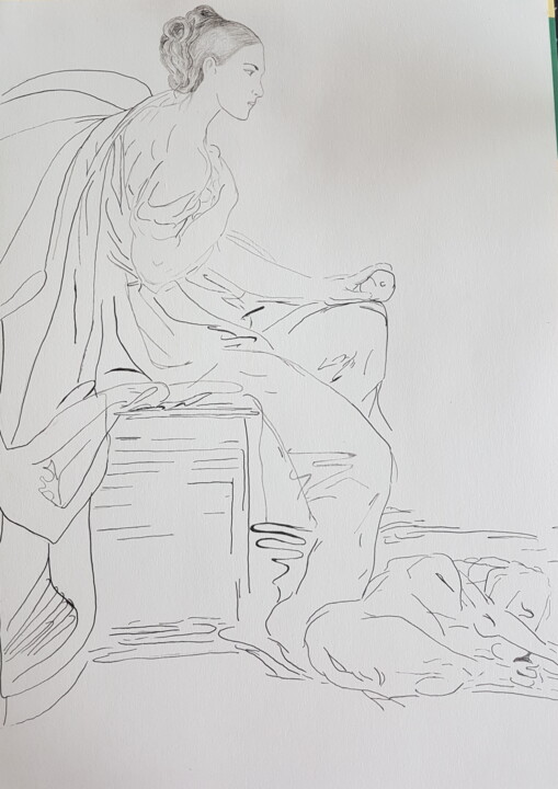 Drawing,  16.5x11.7 in 