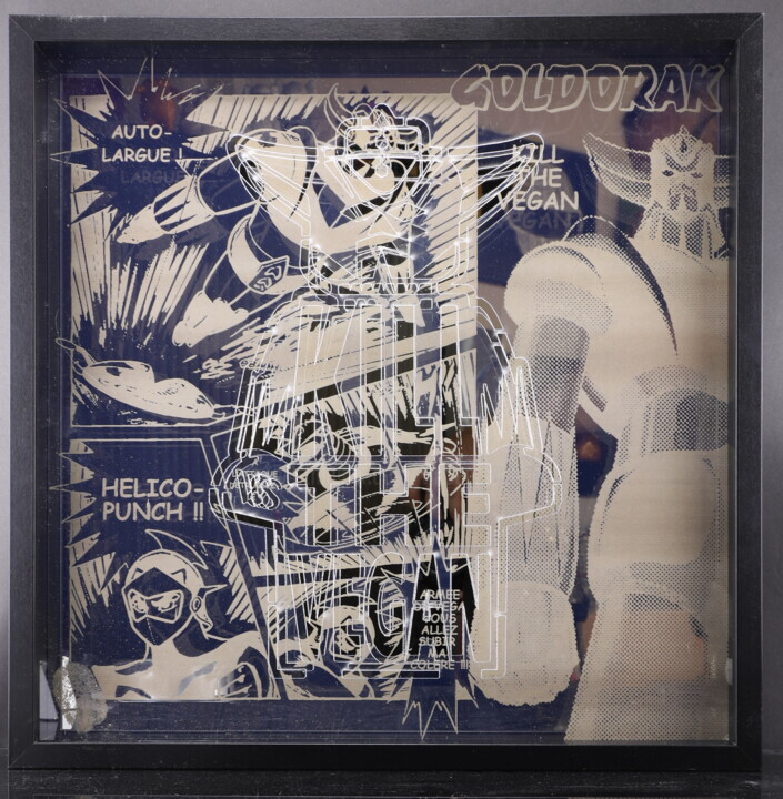 KILL THE VEGAN MIROIR 印花与版画, 19.7x19.7 in