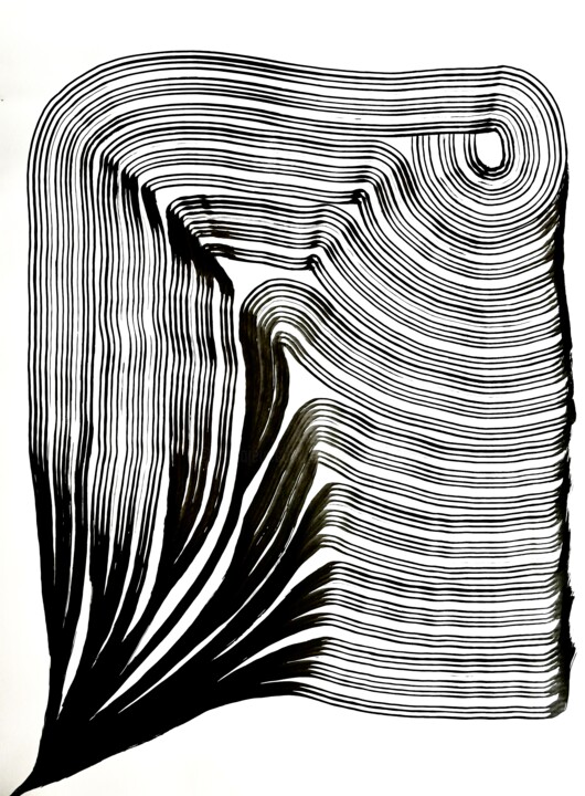 Painting titled "Drawing 369" by Sumit Ratta, Original Artwork, Ink