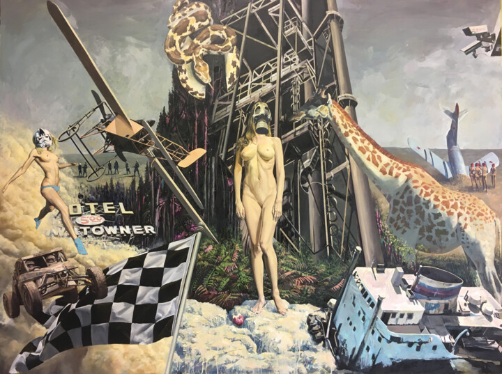 绘画,  59.1x78.7 in 
