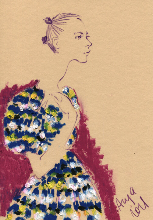 Fashion #1 图画, 9.1x6.7 in