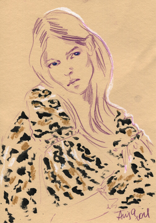 Fashion #2 图画, 9.1x6.7 in