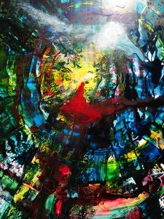 Peinture intitulée "Devenir _ abstracti…" par Clau Redier-Clément, Œuvre d'art originale, Acrylique