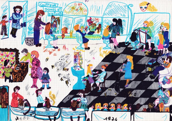 图画,  13.9x17.7 in 