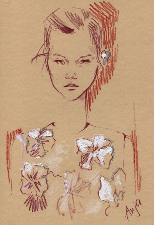Fashion #3 图画, 9.1x6.7 in