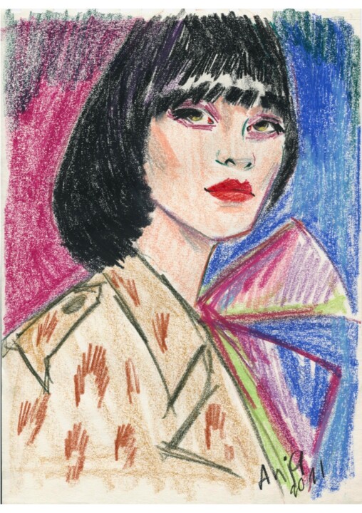 Fashion portrait #1 图画, 11x7.9 in