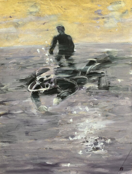 Tauchgang 绘画, 31.5x23.6 in