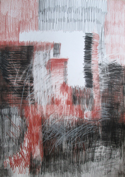 "Uncertainty" 图画, 23.4x16.5 in