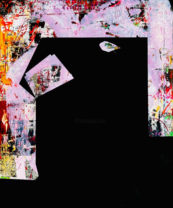Un chat sur le toit 绘画, 47.2x39.4 in