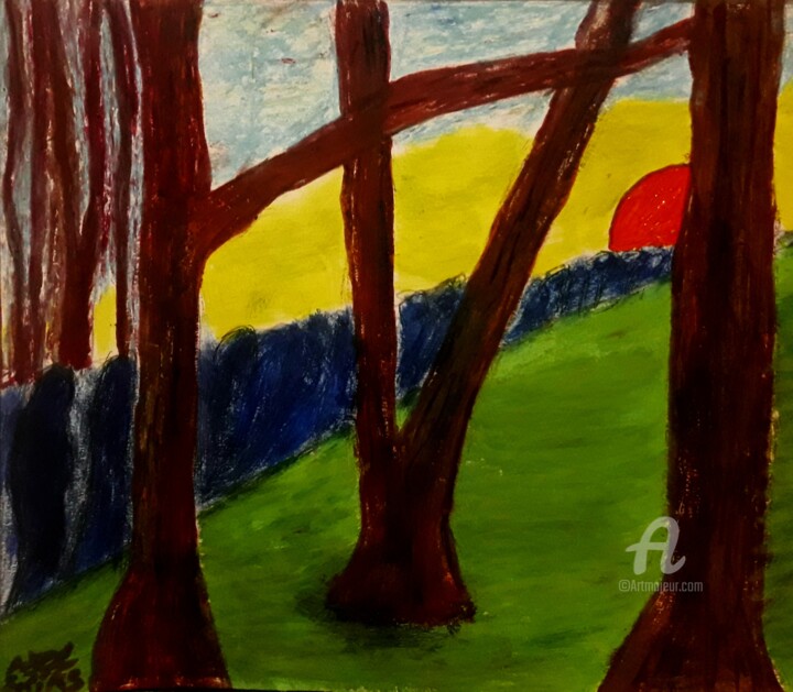 Sinfonía Fúnebre (III).Mikalojus Konstantinas Ciurlionis 绘画, 9.5x9.5 in