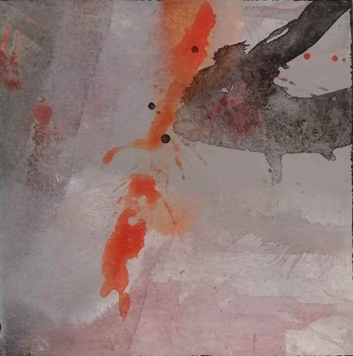 Painting titled "Trait de caractère" by Pascal Girard, Original Artwork, Acrylic