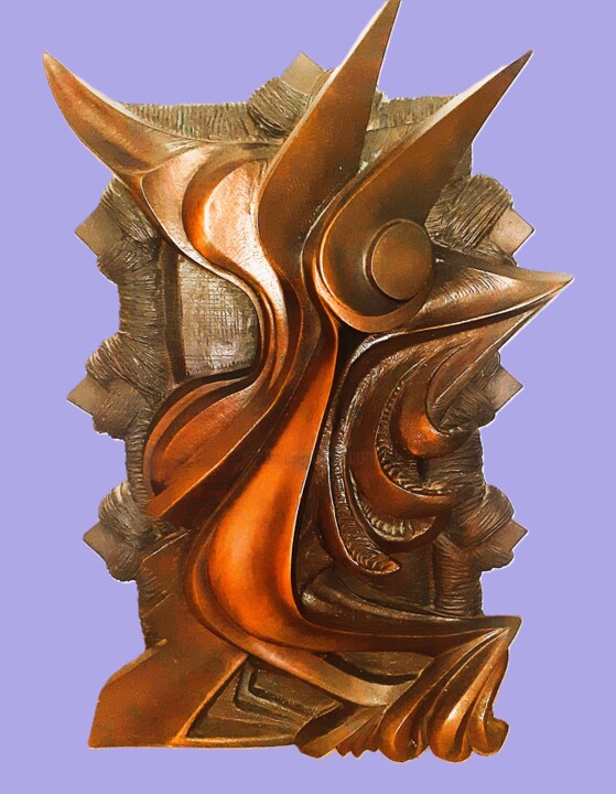 VOLATILE EN CAGE 雕塑, 27.6x16.5 in