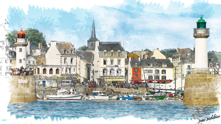 Le Port de Belle-Ile en mer 数字艺术