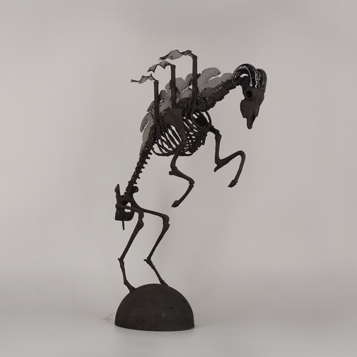 Mörgul dieu du charbon 雕塑, 16.5x10.6 in