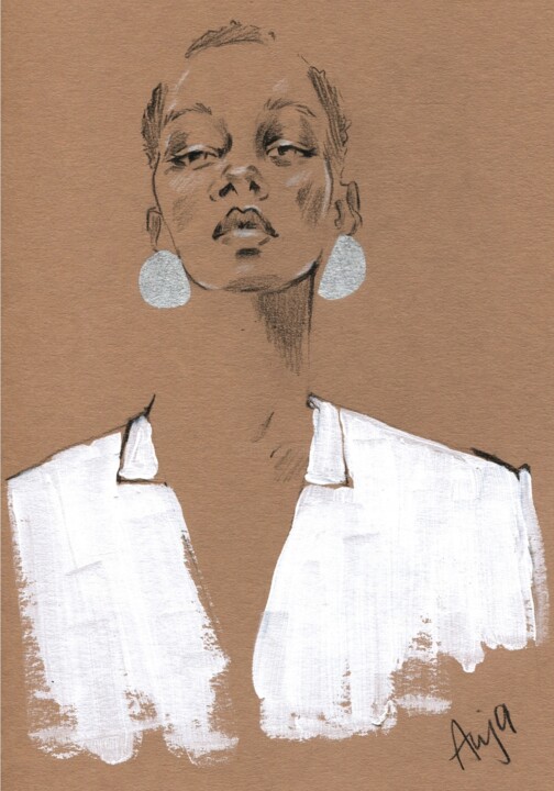 Fashion #6 图画, 8.7x6.7 in