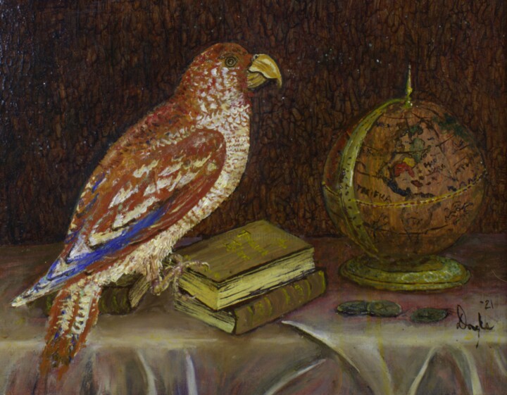 Unknown Jamaican Parrot - after the only known description.. 绘画, 16x20 in