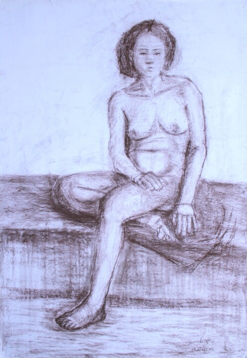 Girl in Sepia Resim, 39,4x27,6 in