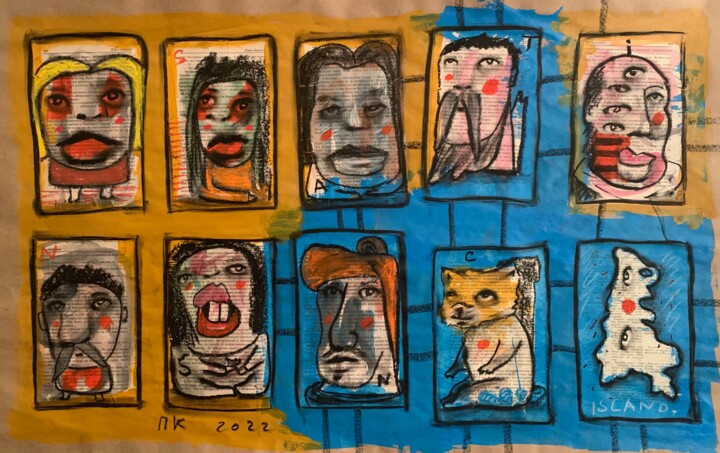 图画 标题为“Isolation. Day 6.” 由Pavel Kuragin, 原创艺术品, 丙烯