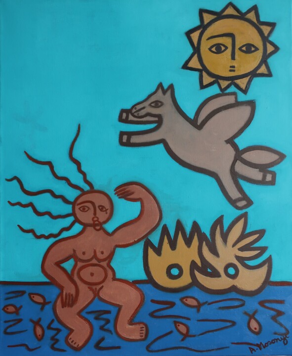 绘画,  28.7x23.6 in 