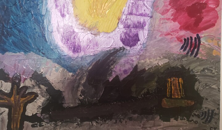 Peinture intitulée "Alberrante" par Cathy Renard (CY), Œuvre d'art originale, Acrylique