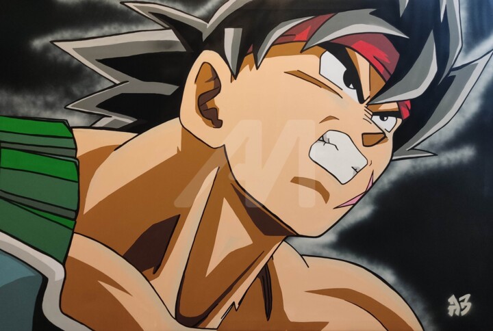 Bardock 绘画, 31.5x47.2 in