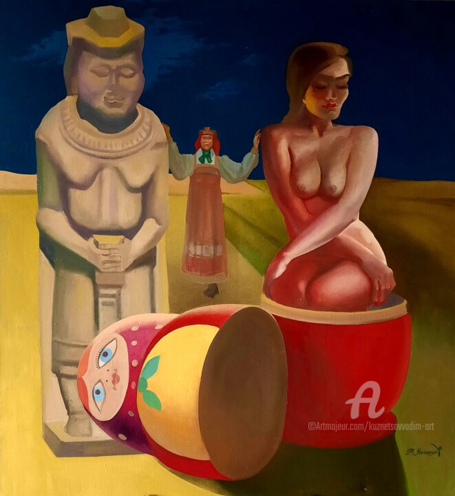 绘画,  47.2x43.3 in 