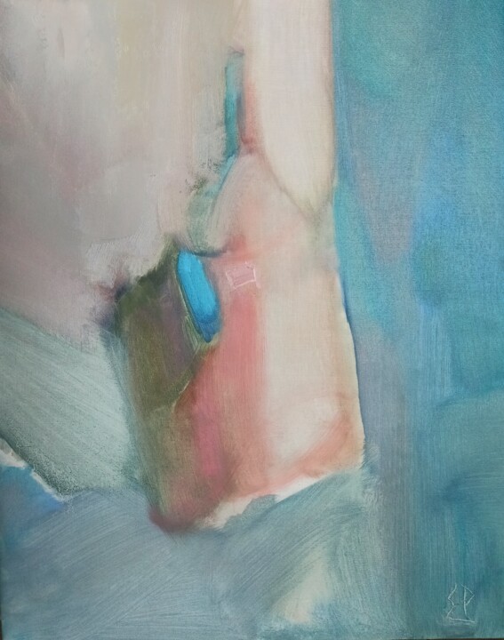 Pintura titulada "Proximity to the sea" por Katrin Rymsha, Obra de arte original, Oleo Montado en Panel de madera