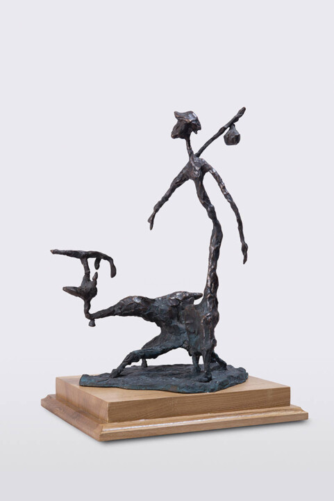 Traveling peasant 雕塑, 13.8x7.9 in