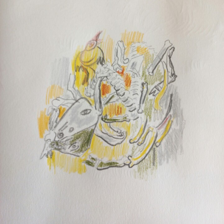 绘画,  9.5x11.8 in 