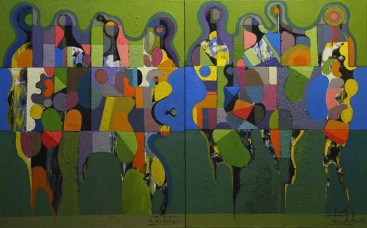 绘画,  39.4x63 in 