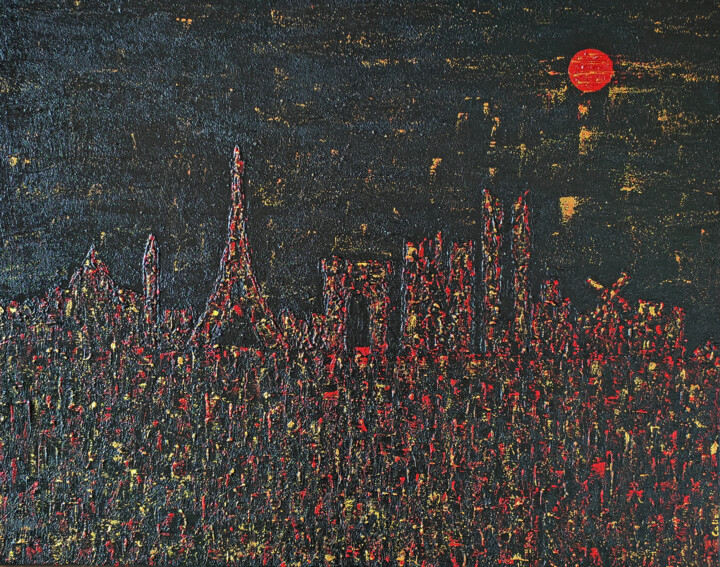 PARIS 绘画, 31.9x39.4 in