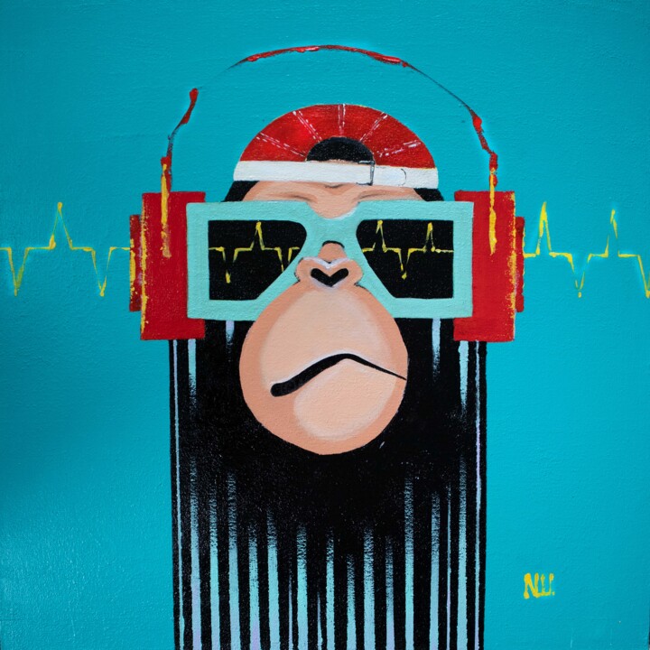 Heartbeat 绘画, 23.6x23.6 in