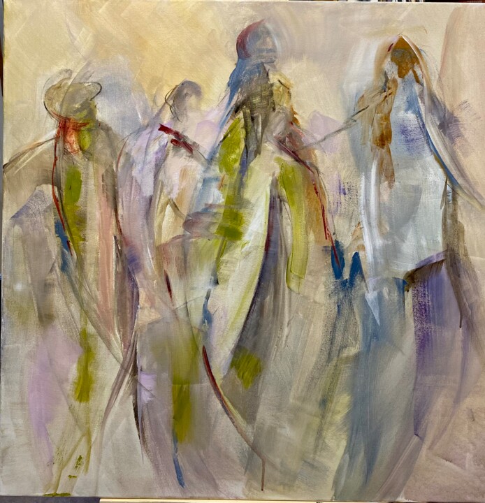 les voiles 绘画, 31.5x31.5 in