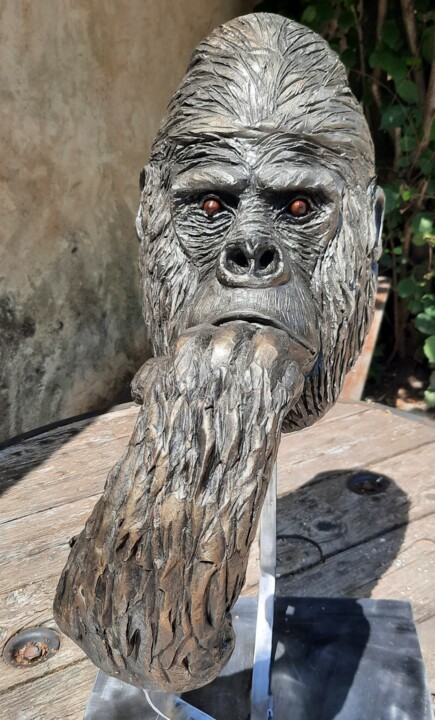 Sculpture titled "HUMEUR DU JOUR" by Valerie Perron, Original Artwork, Ceramics