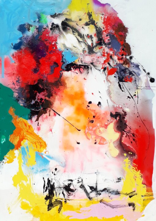 very shy person 6/22 绘画, 55.1x39.4 in
