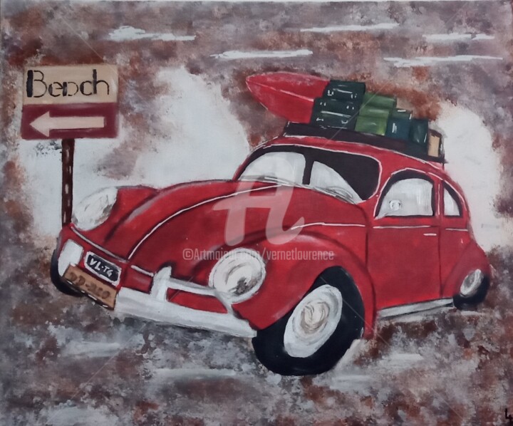 En route 绘画, 15.8x19.7 in