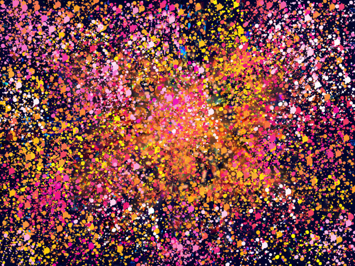 Digital Arts titled "Digital Abstract No…" by Shahriar Aghakhani, Original Artwork, Digital Painting