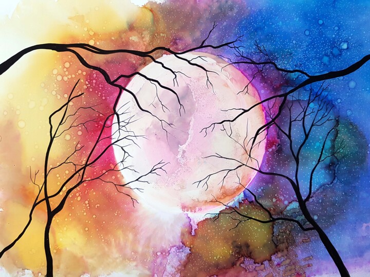图画 标题为“Résilience” 由Aurélie Fabre, 原创艺术品, 墨