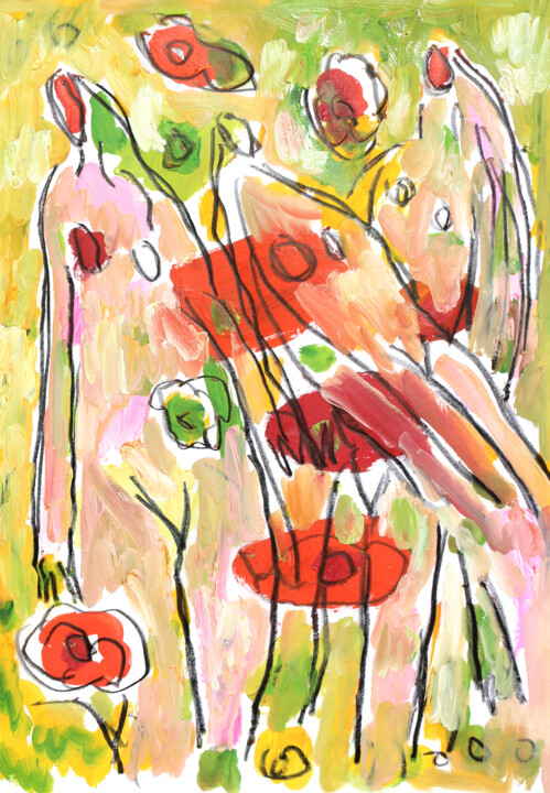 Brave Margot 绘画, 11.8x8.3 in