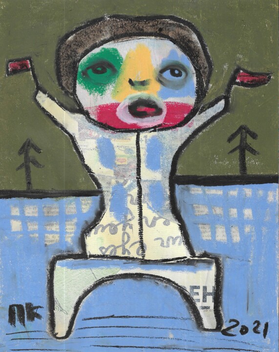 Carbon footprint #127 图画, 10.1x7.9 in