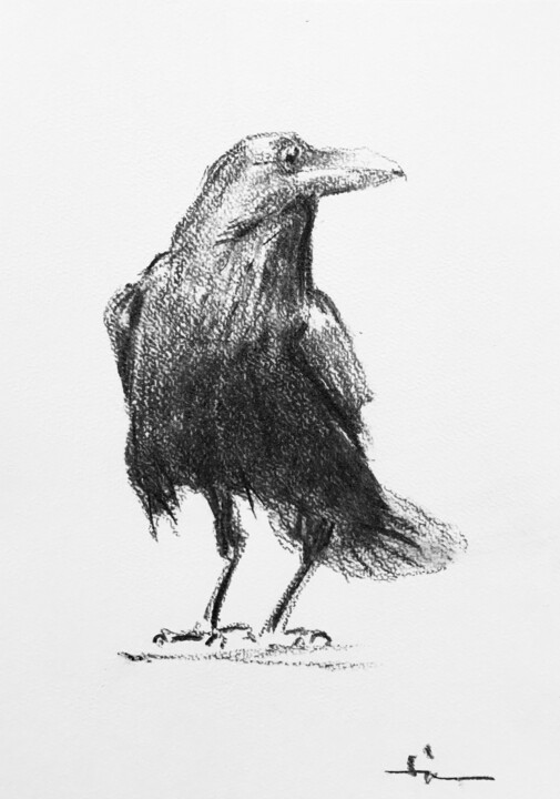 Le Corbeau 图画, 11.4x8.3 in